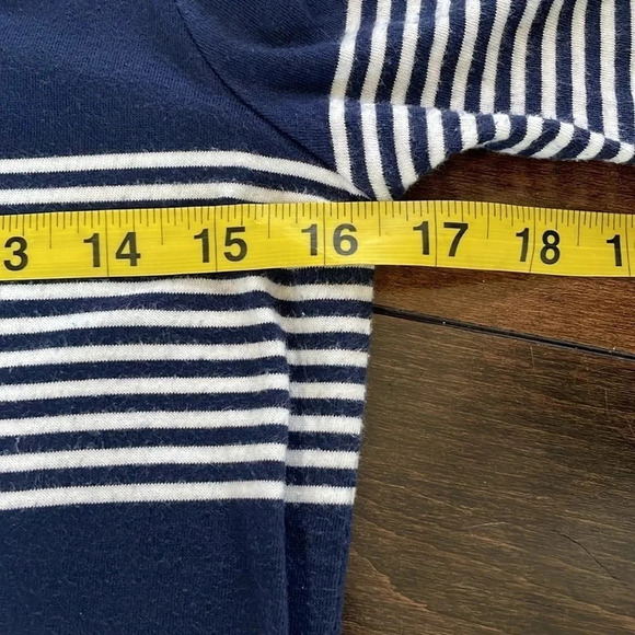 Lilly Pulitzer Boat neck Marlowe Striped t-shirt Dress Navy white stripes Size S - Picture 5 of 13